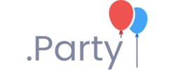 Logo of .party domain