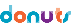 Logo of the dot international domain registry Donuts