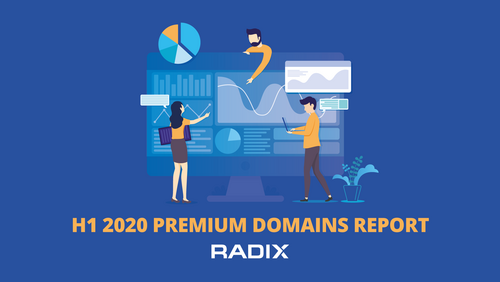 Radix Premium Domains Report H1 2020 inkl. Icon für Statistik