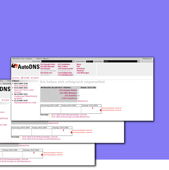 InterNetX About us – 2003 Launch von AutoDNS 2.0